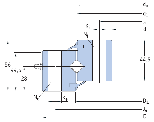 SKF-RKS.160無(wú)齒型交叉滾子轉(zhuǎn)盤軸承
